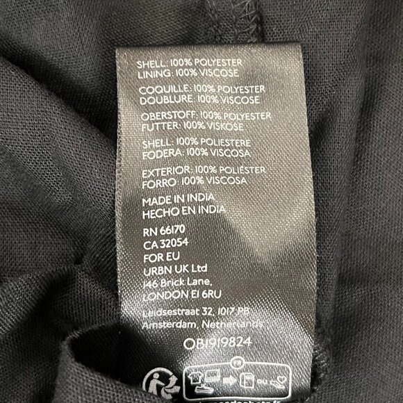 NEW Free People Black Velvet Open Back Chelsea Long Sleeve Mini Dress Sz L - Picture 13 of 16